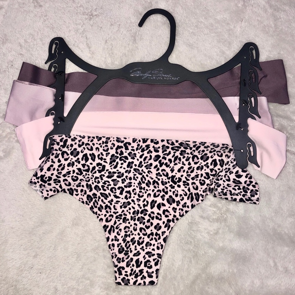 NEW Marilyn Monroe 4 Thong Set Pink and Purple